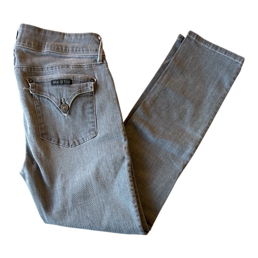 Hudson Flap Skinny Jeans, Grey, 31
